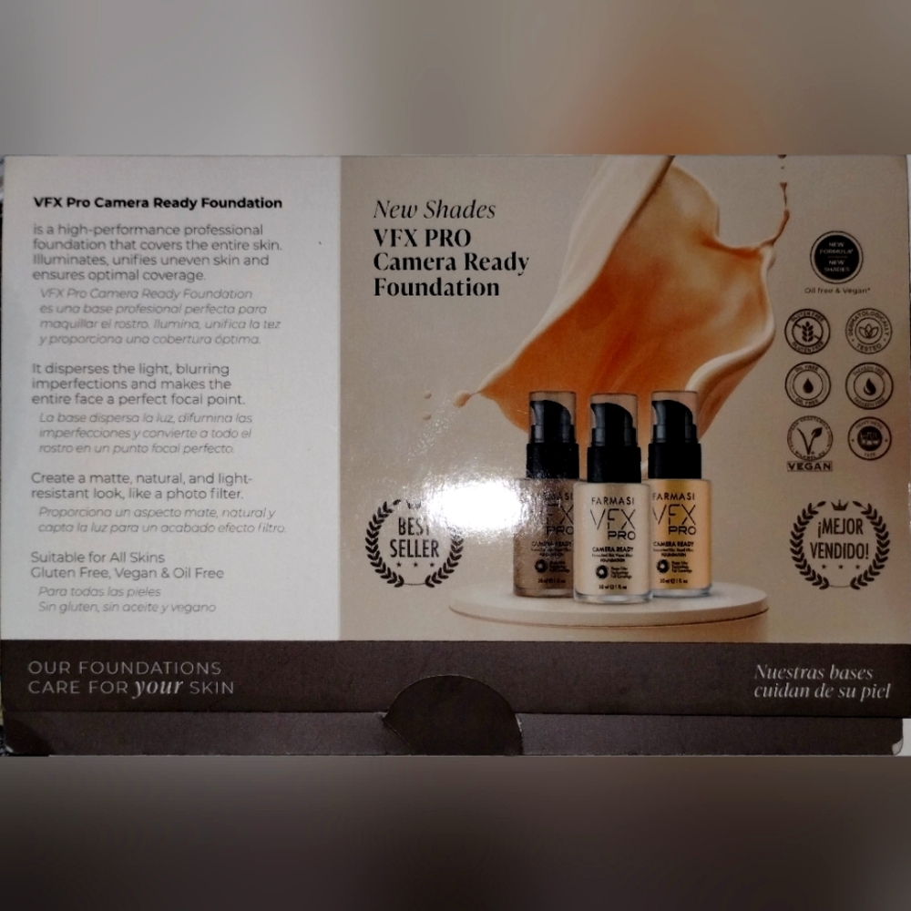 FARMASI VFX PRO Camera Ready Foundation sample set